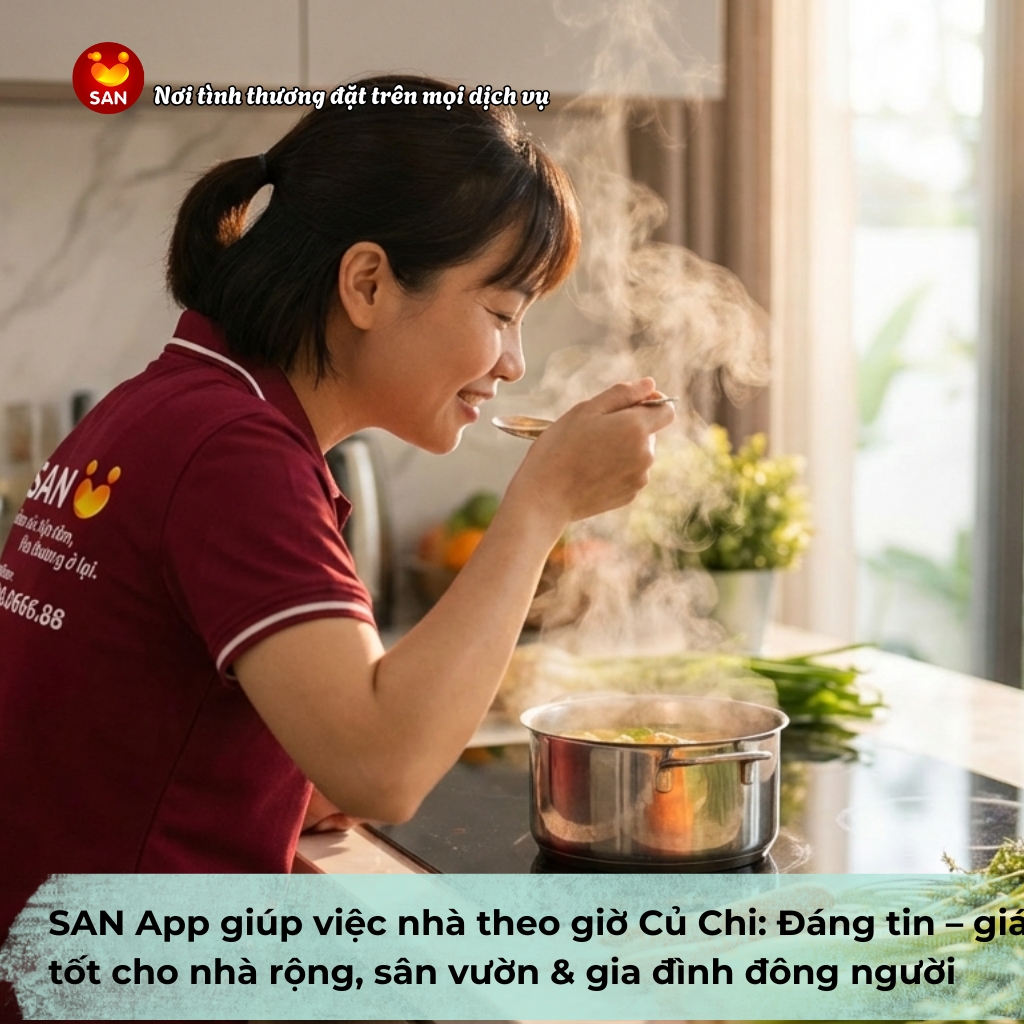 Giúp việc nhà theo giờ Củ Chi