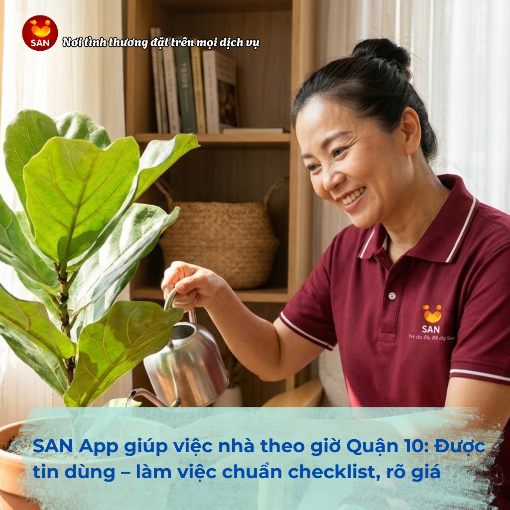 giúp việc nhà theo giờ Quận 10