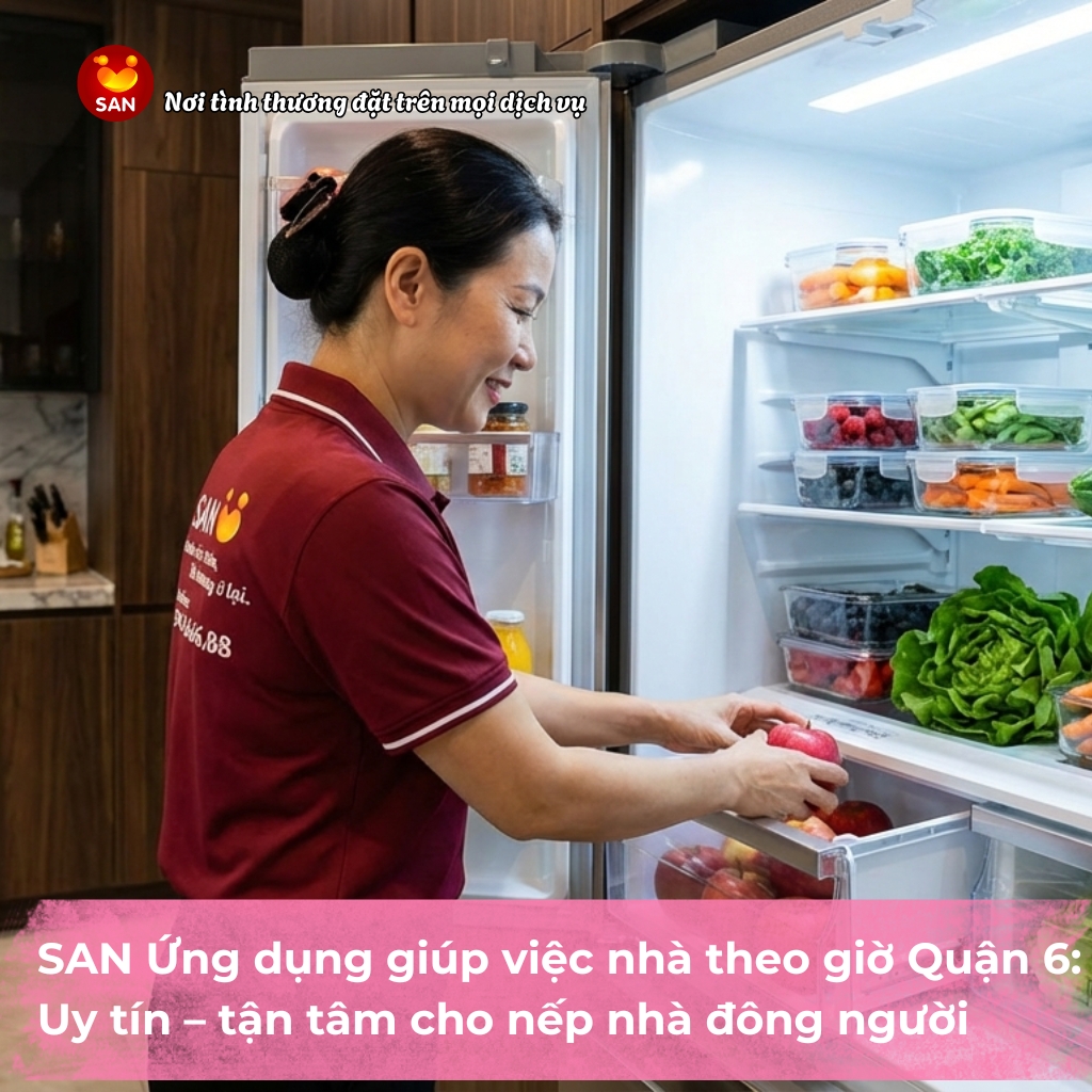 giúp việc nhà theo giờ Quận 6